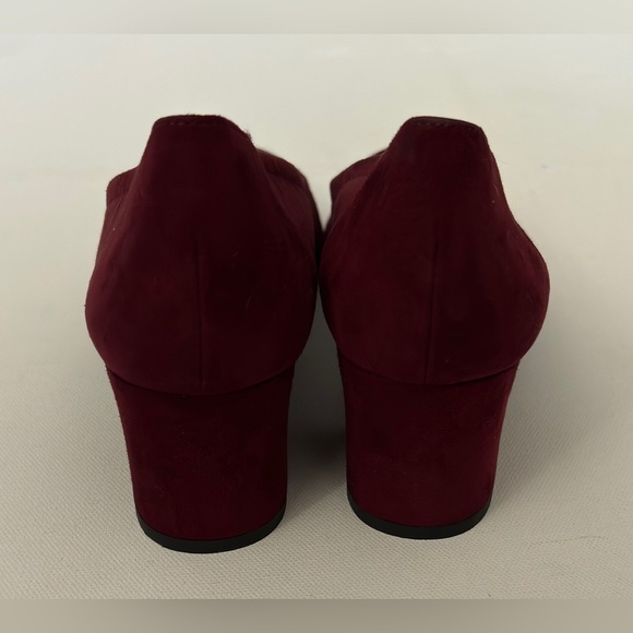 PAUL GREEN Tammy Pump In Berry Suede 7 Comfort Holiday Modest - Picture 7 of 12